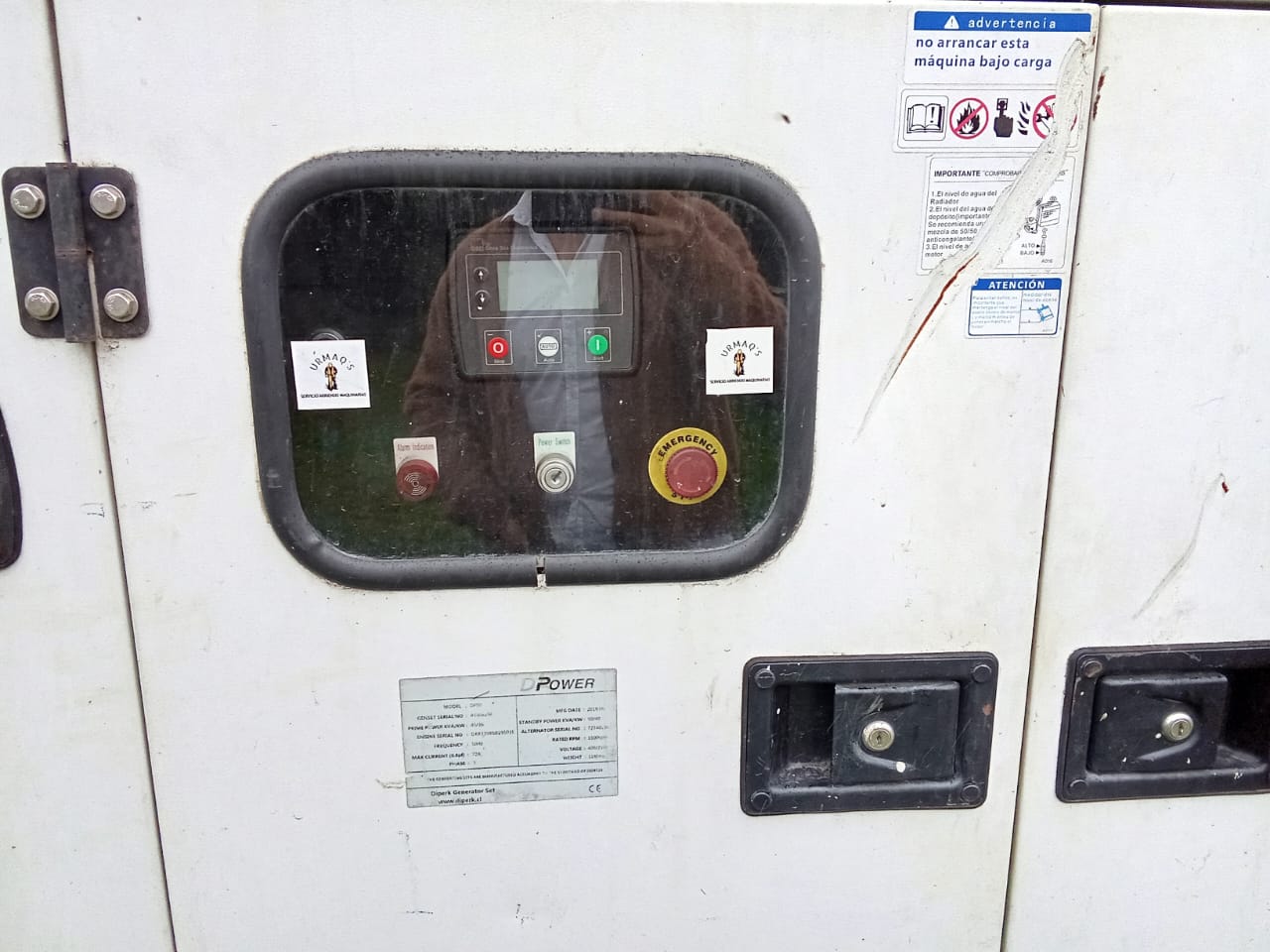 Generador trifásico Dpower 50 KVA motor Perkins año 2024 246 horas