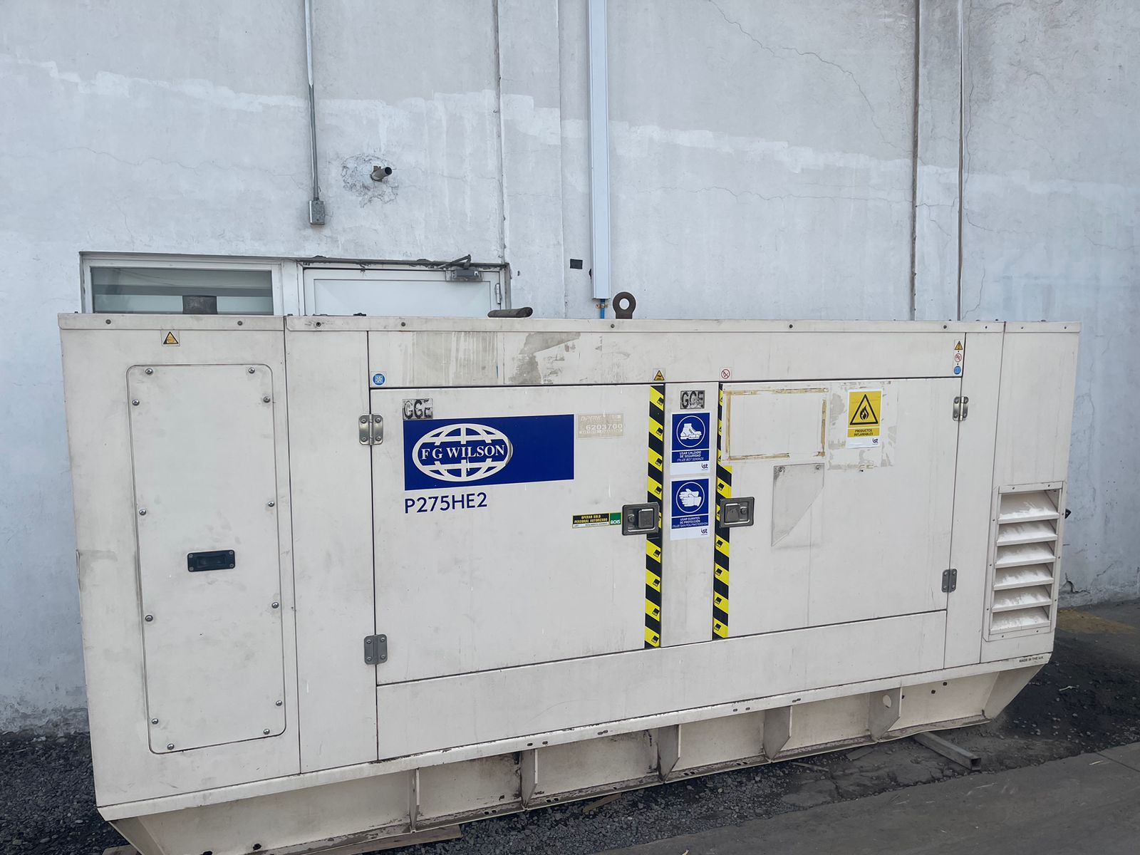 Generador  FG Wilson P275HE2 275 KVA Año 2008