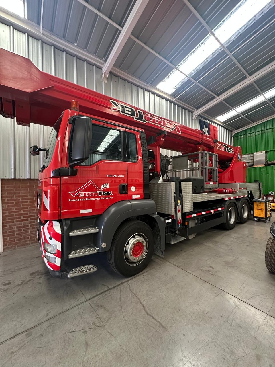 Man TGS 26.400 2010 Equipado con plataforma Elevadora de perdonas Ruthmann Steigeer 45 mt altura